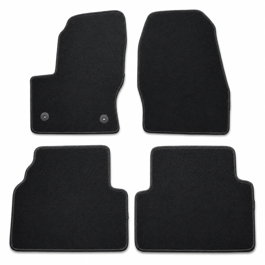 Full Set Front & Rear Floor Mats Carpet Velour For 2013-2019 Ford Escape