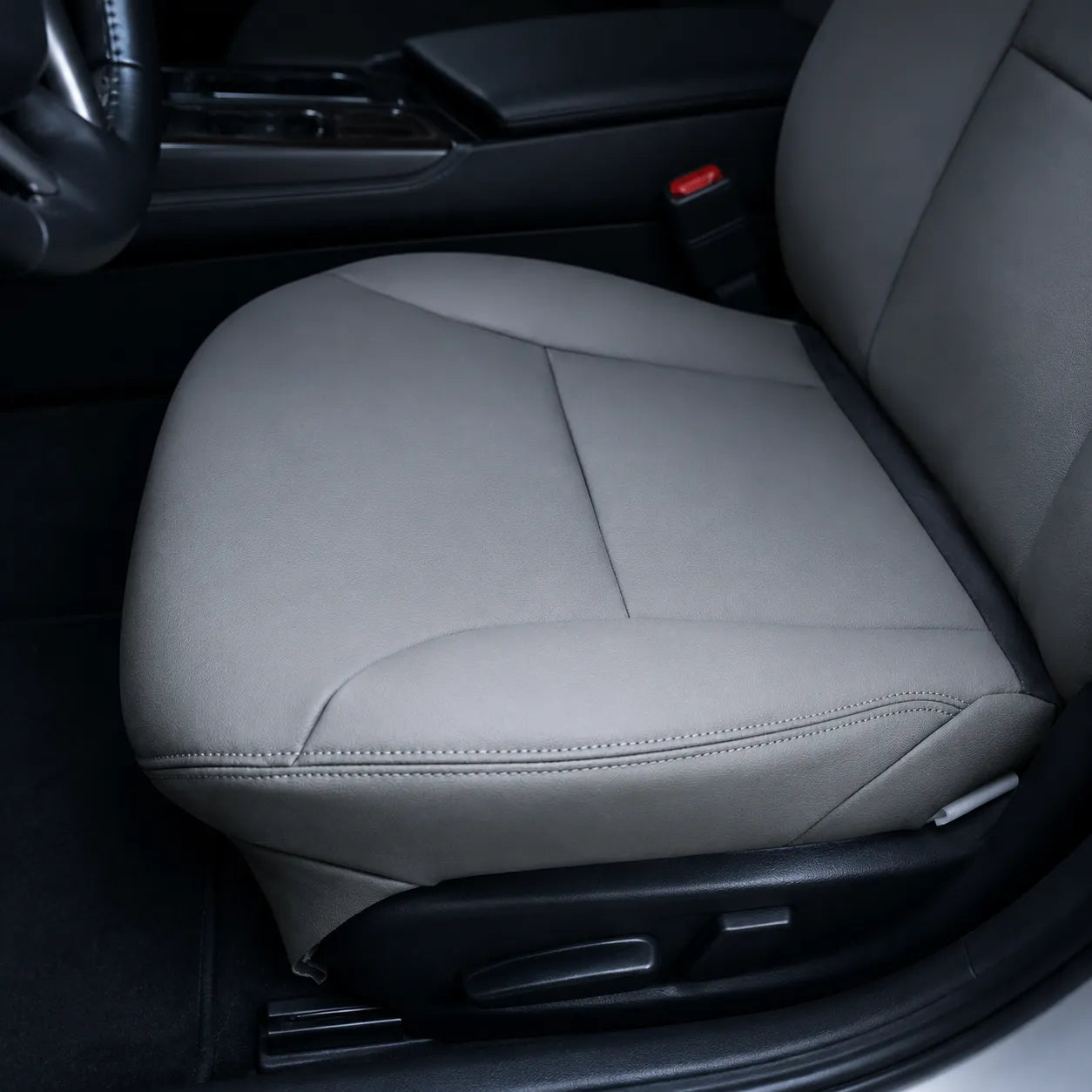 Gray Non Perforated Driver Bottom Leather Seat Cover for 2005 2006 Lexus ES300 ES330