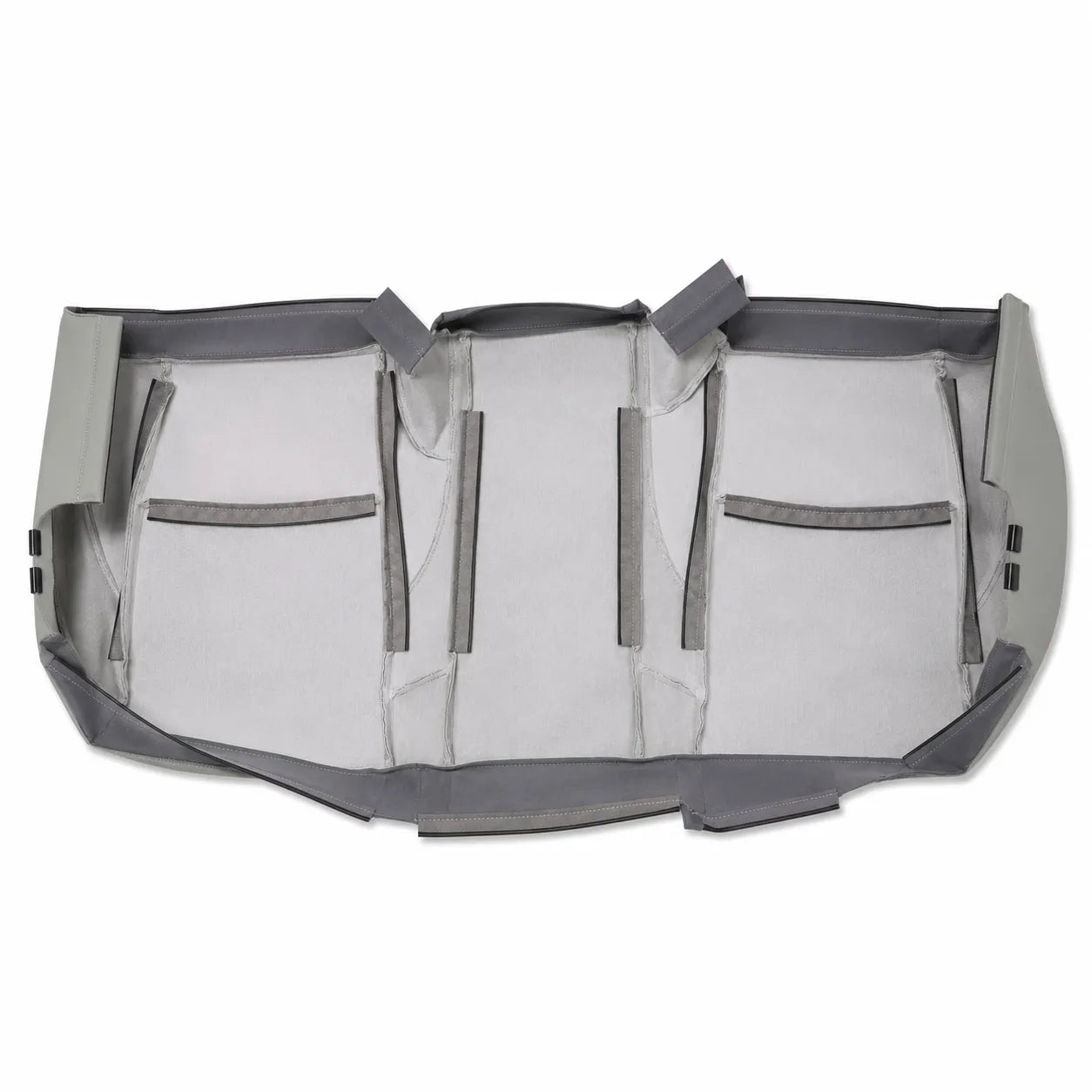 Leather Rear Bench Bottom Seat Covers Gray For 2007-2012 Lexus ES350
