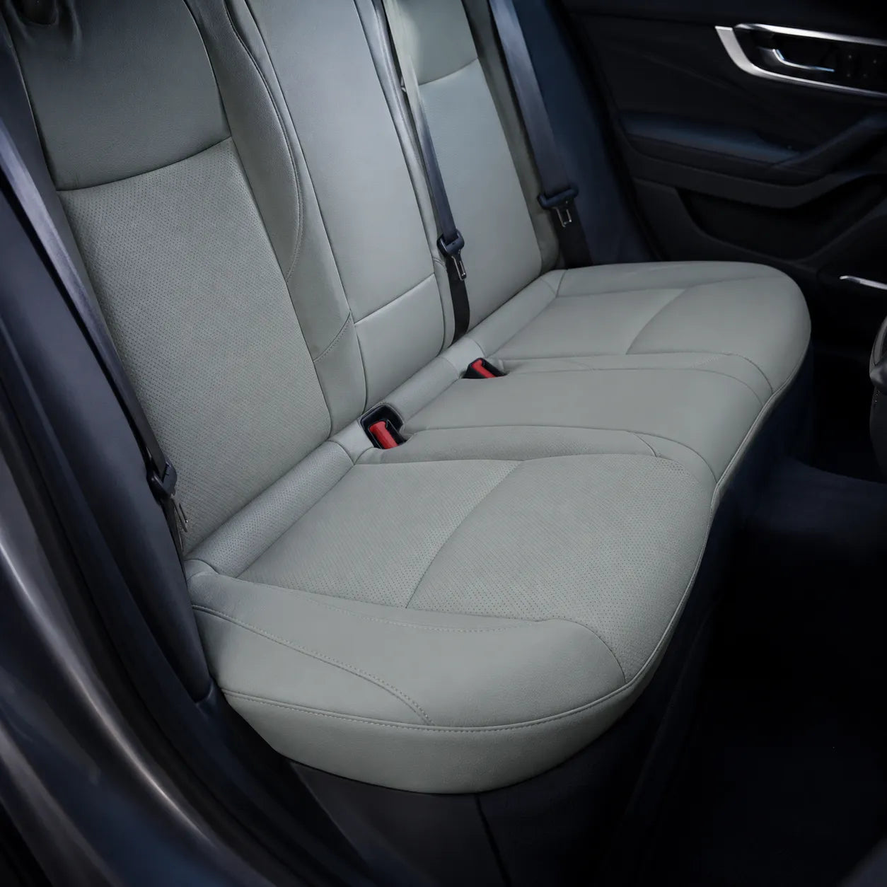 Leather Rear Bench Bottom Seat Covers Gray For 2007-2012 Lexus ES350