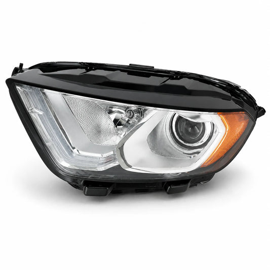 Left Driver Side Halogen Headlight with Bulbs & LED DRL for 2018 2022 Ford EcoSport