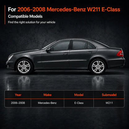 Microfiber Leather Floor Mats Liners Front & Rear For 2006-2008 Benz W211 E-Class