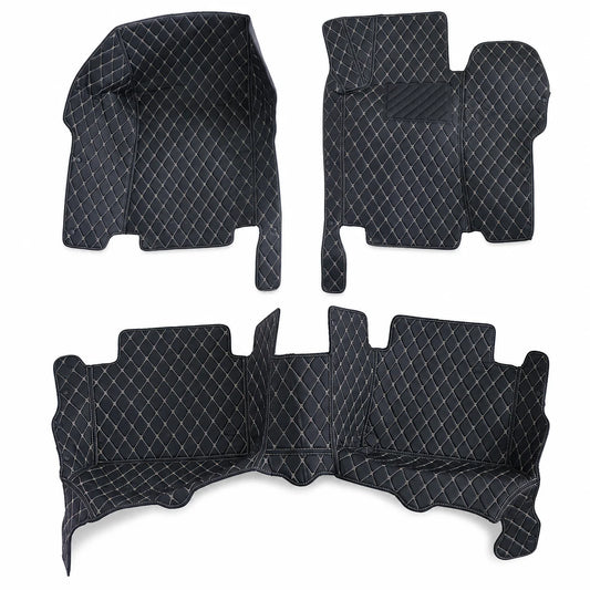 Microfiber Leather Floor Mats Liners Front & Rear For 2006-2008 Benz W211 E-Class
