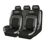 For Toyota Car 5-Sits Full Surround Set Cloth Perforated Seat Cover Black & Gray