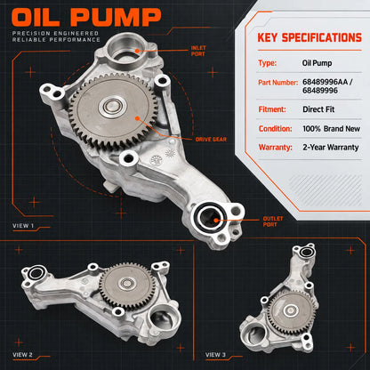 Oil Pump For 2014-2021 Dodge Ram 1500 / Jeep Grand Cherokee 3.0 DIESEL
