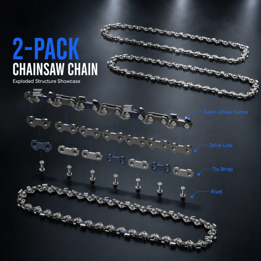 Pack of 2 16" Chainsaw Chain 3/8" LP .043 55DL for Stihl MS170 MS180 Replacement