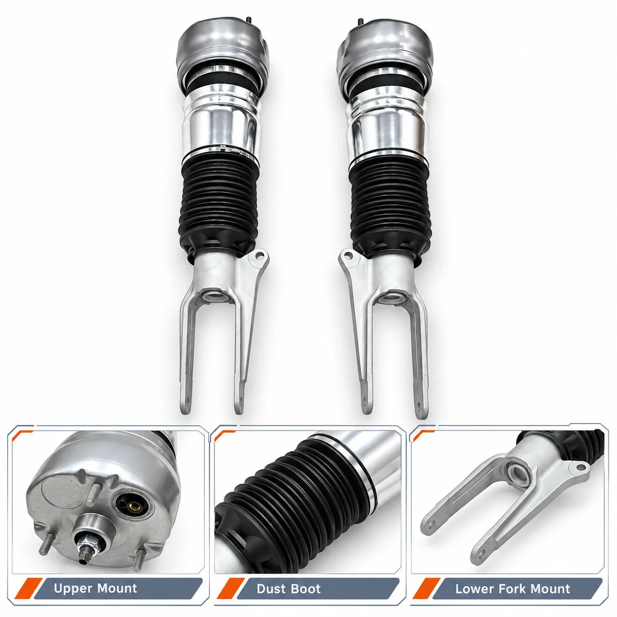 Pair Front Air Suspension Shock Struts For 2020-2016 Porsche Panamera
