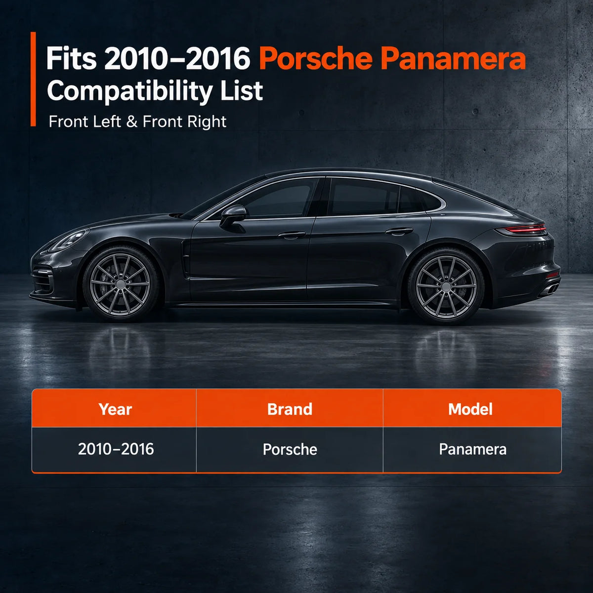 Pair Front Air Suspension Shock Struts For 2020-2016 Porsche Panamera