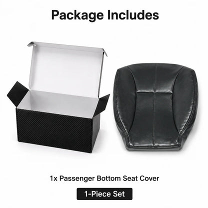 Driver & Passenger Bottom & Top Leather Seat Cover Dark Gray For 1998-2002 Dodge Ram