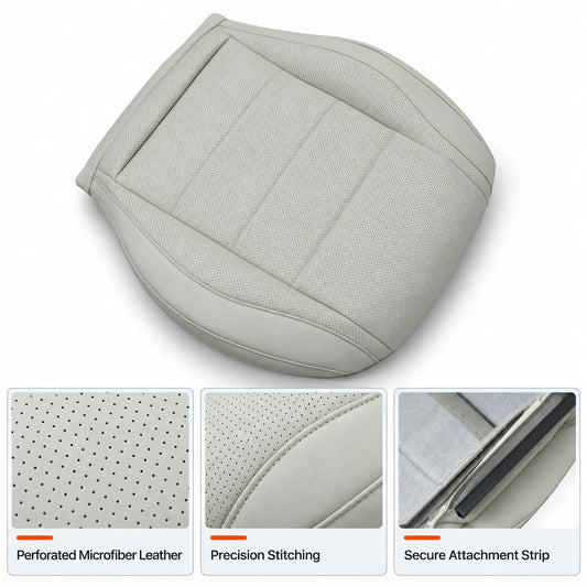 Passenger Bottom Perforated Seat Cover Tan For 2020-2025 Mercedes Benz GLE350