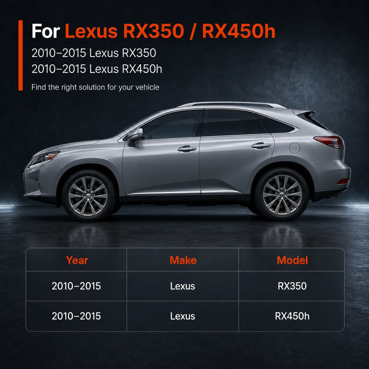 Passenger Bottom Seat Perforated Cover Gray For 2010-2015 Lexus RX350 RX450h