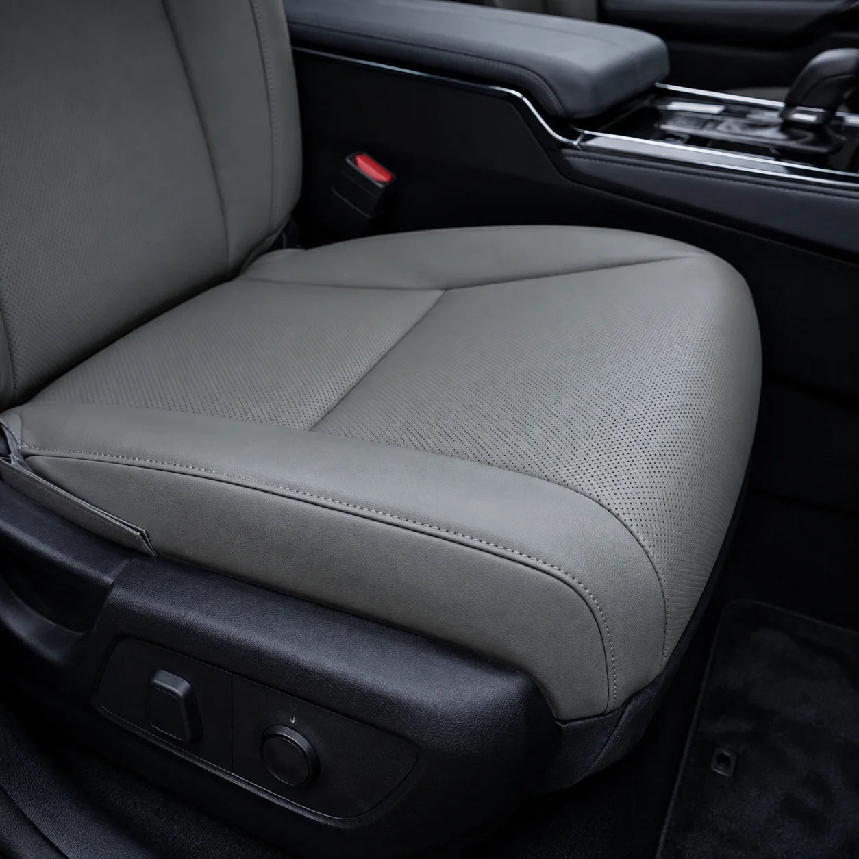 Passenger Bottom Seat Perforated Cover Gray For 2010-2015 Lexus RX350 RX450h