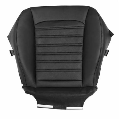 Perforated Leather Driver Side Bottom Seat Cover in Black for 2013-2017 Ford Fusion