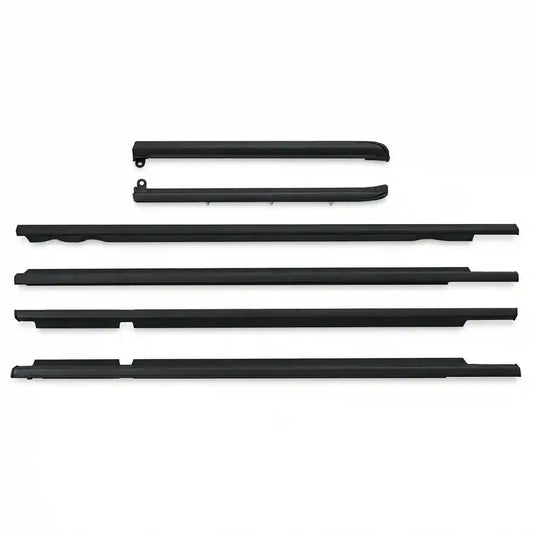 Quarter & Door Belt Moulding Black SET For 2003-2009 Toyota Prado GX47