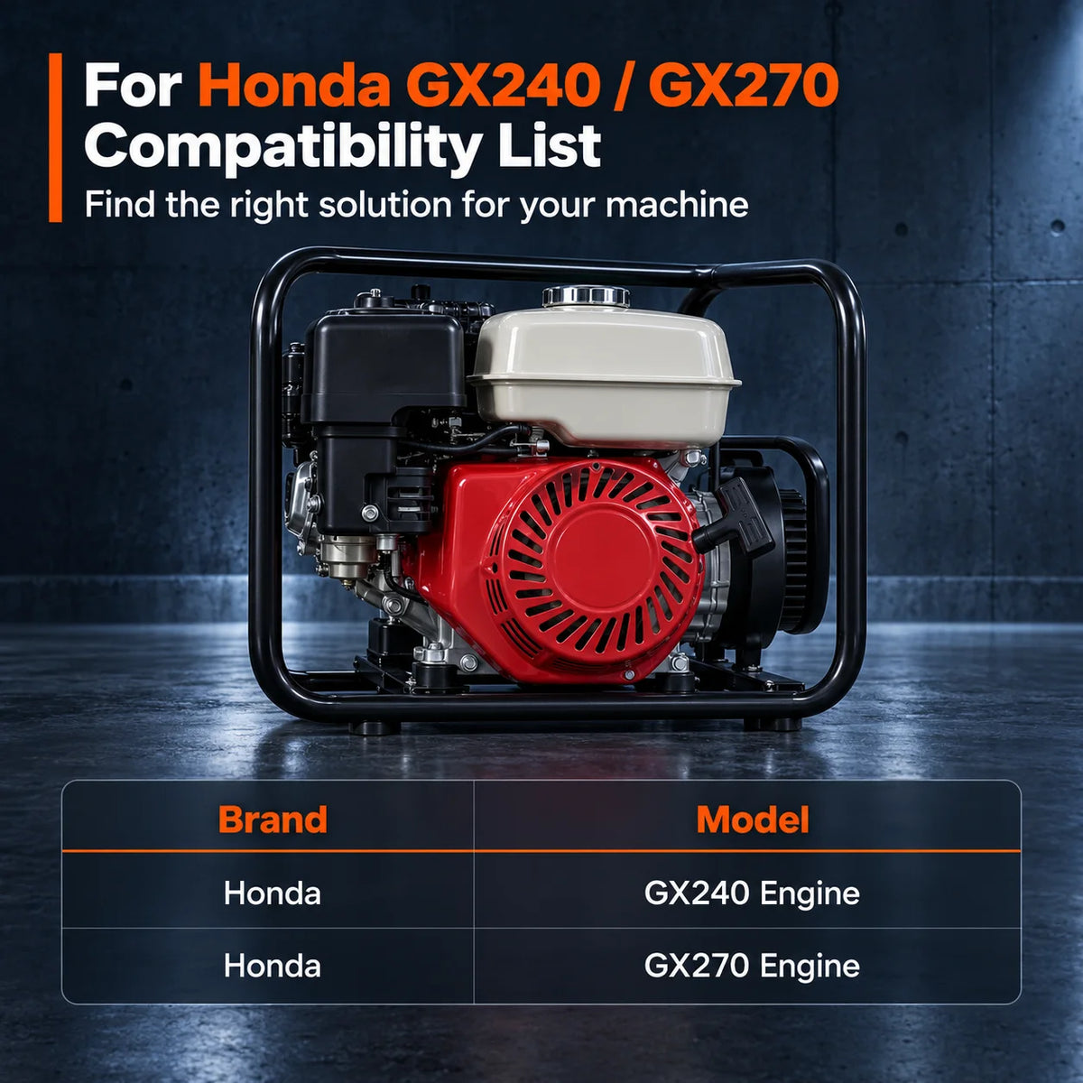 Red Recoil Pull Starter Replacement For Honda GX240 GX270 Engine Generator