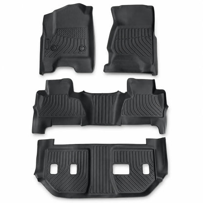 TPE 3Row Floor Mats Liner For 2015-2020 Chevy Suburban GMC Yukon XL Bucket Seats