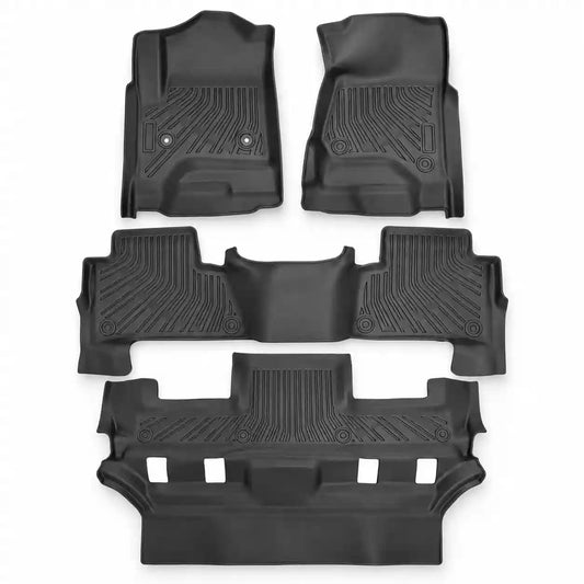 TPE Floor Mats 3 Row Floor Liners For 2015-2020 Cadillac Escalade
