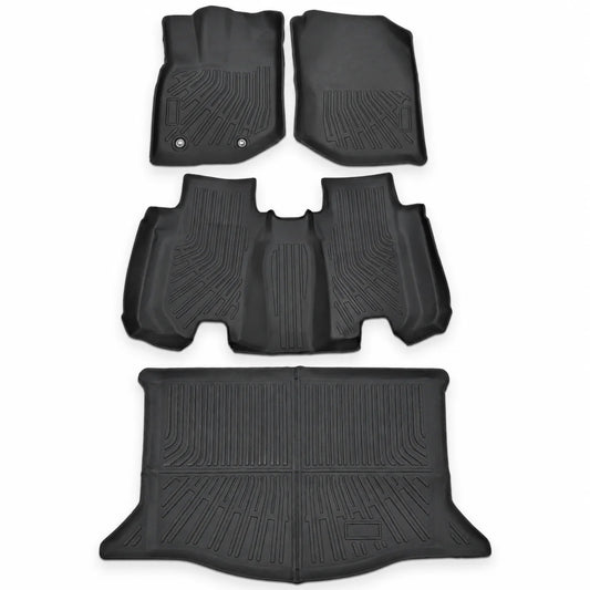 TPE Floor Mats Liner & Cargo Trunk Liner For 2009-2013 Honda 5 Passengers