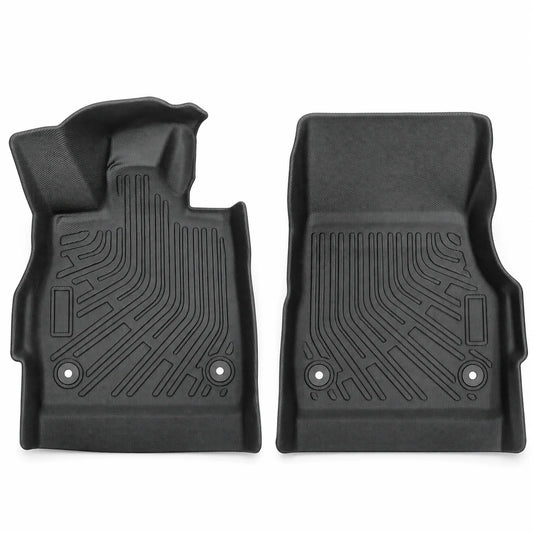 TPE Front Left Right Floor Mats Liner 2-Door For 2020-2025 Chevrolet Corvette