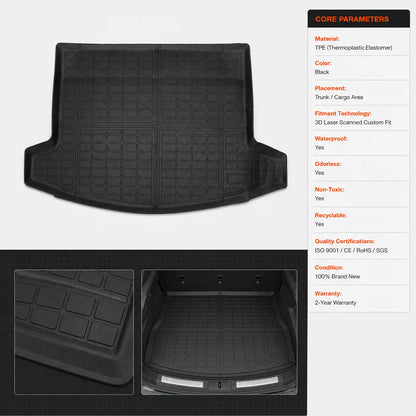 TPE Rear Cargo Trunk Liner Floor Mat For 2024-2026 Lincoln Nautilus