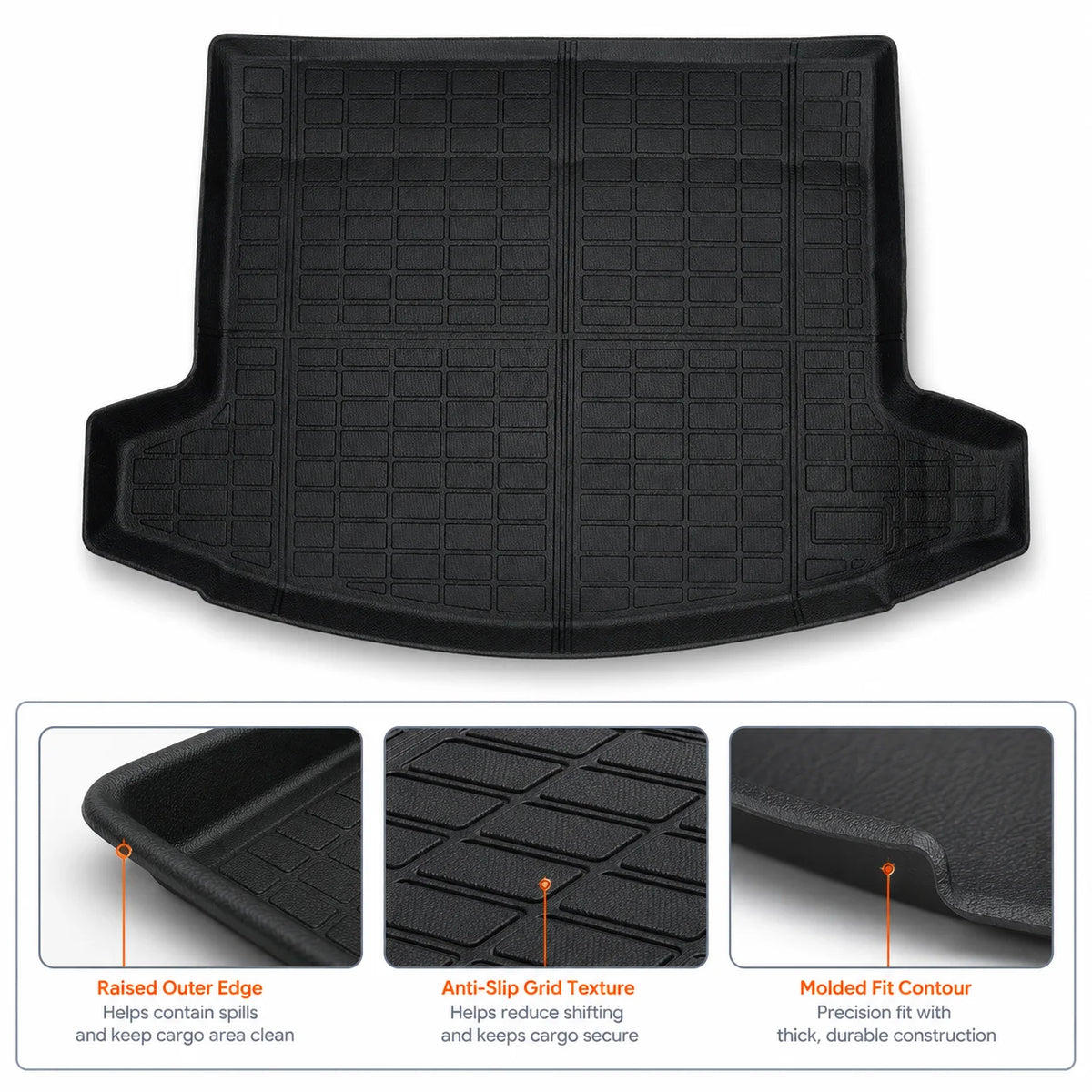 TPE Rear Cargo Trunk Liner Floor Mat For 2024-2026 Lincoln Nautilus