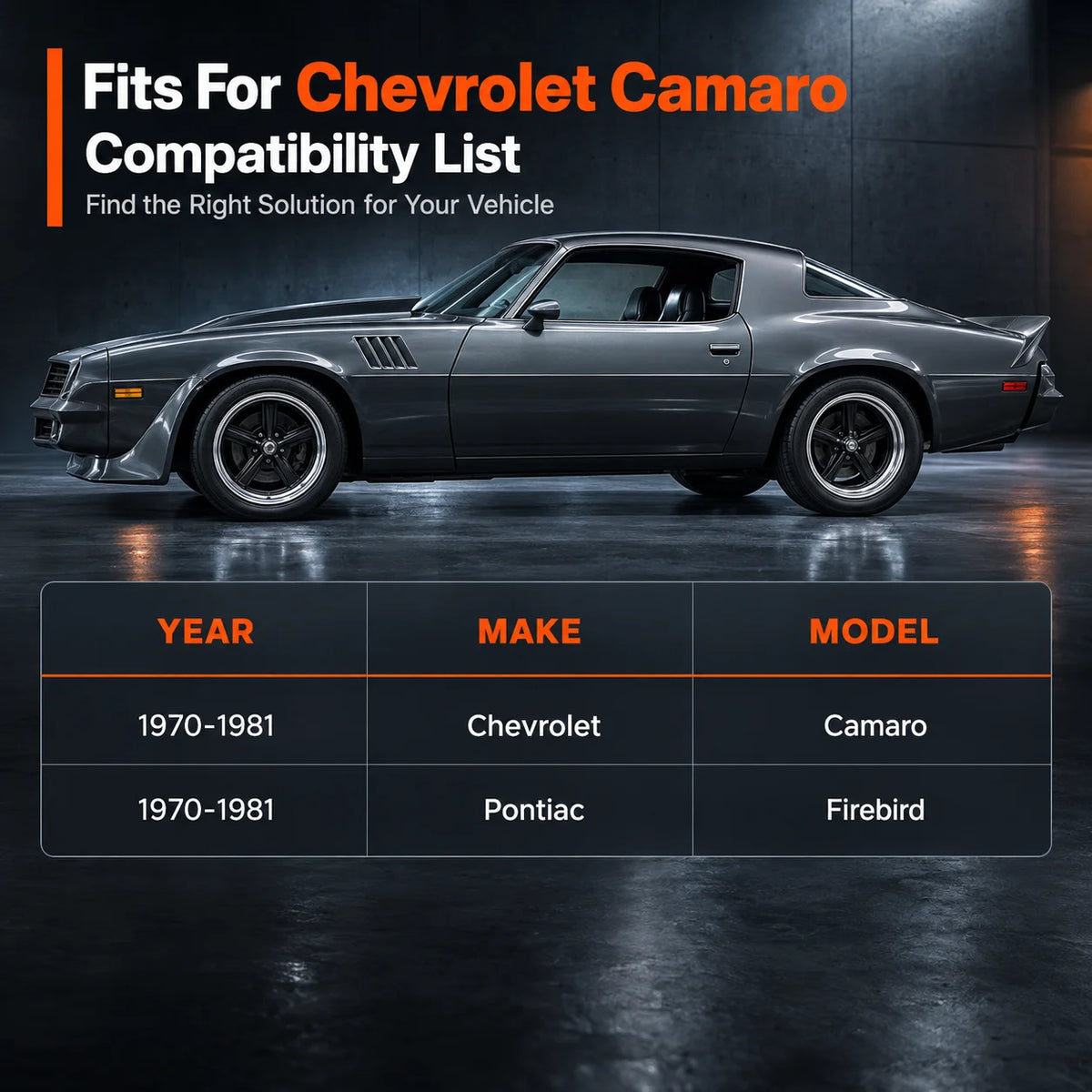 2nd Gen Camaro Tubular Control Arms & Firebird Kit | For 1970–1981