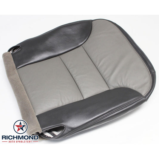 1999 2000 Fits Chevrolet Tahoe Z71 Driver Bottom Leather Seat Cover 2 Tone Gray