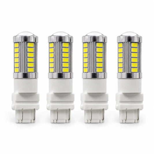 White 3157 3457 3057 33SMD LED Light Bulb for Backup Reverse Tail Turn Signal