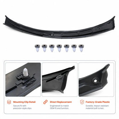 Windshield Cowl Cover For 1999-2006 BMW E46 3 Series Coupe 51718232894