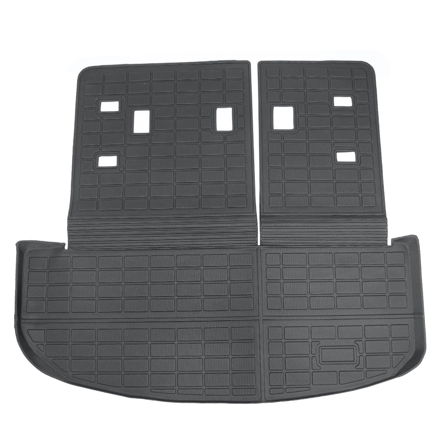 3D Floor & Backrest & Trunk Cargo Mats Liner For 2020-2025 Kia Telluride TPE New