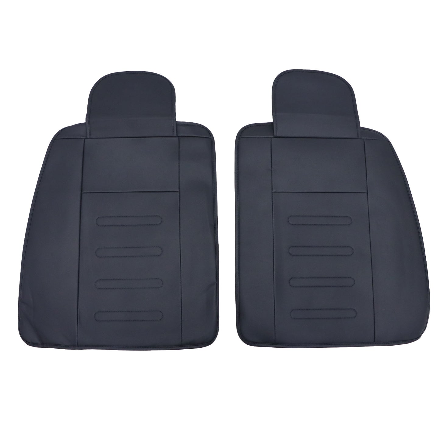 Fits Toyota Leather Car Seat Covers Front + Rear Seat Protectors Black Tailored