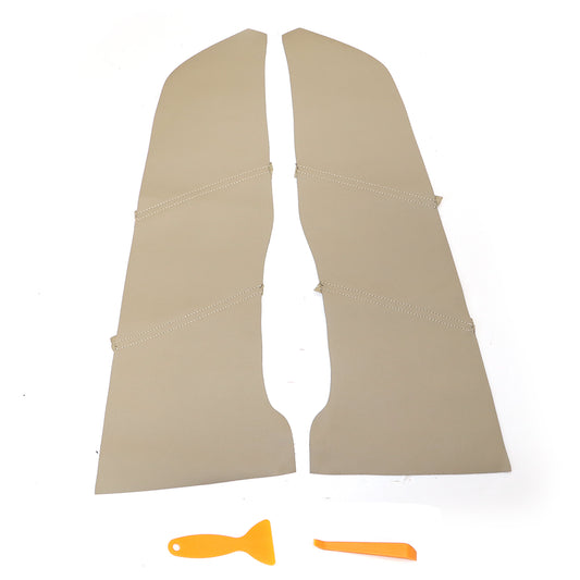 Door?Insert?Panels?Cover?Trim?Leather?Front?Fits?2008-2012?Honda?Accord?Tan