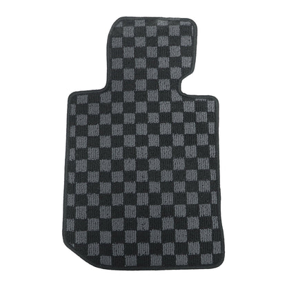 For 2019 2020 2021 2022 2023 2024 BMW 3-Series G20 & M3 G80 2-Row Checkered Flag Carpet Floor Mats