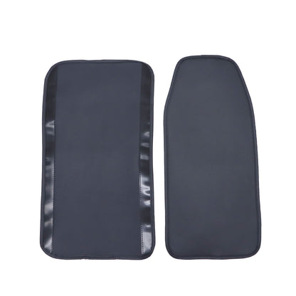 Leather Car Seat Covers 5 Seat For Toyota Front+Rear Seat Protectors Black Pad