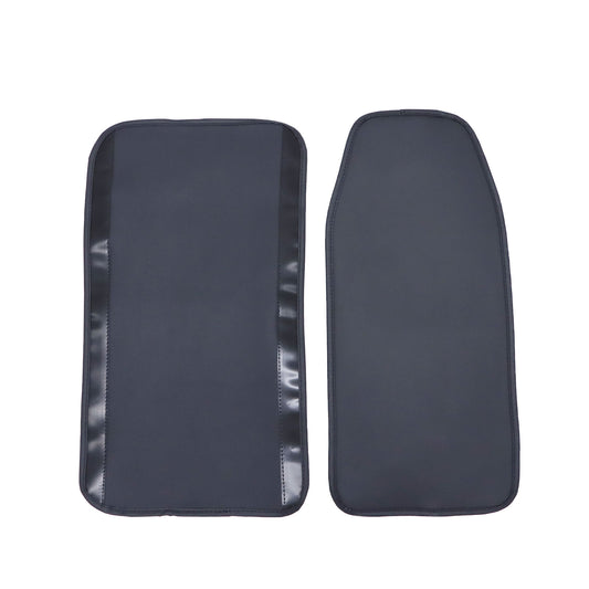 Leather Car Seat Covers 5 Seat For Toyota Front+Rear Seat Protectors Black Pad