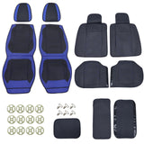 For Toyota Leather Car Seat Covers Front + Rear Seat Protectors Black Tailored