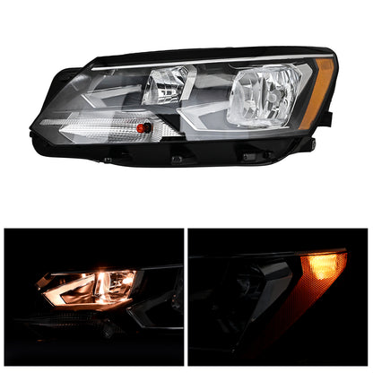 Halogen Headlight Assembly Driver Side LH For 2016-2019 Volkswagen Passat Left