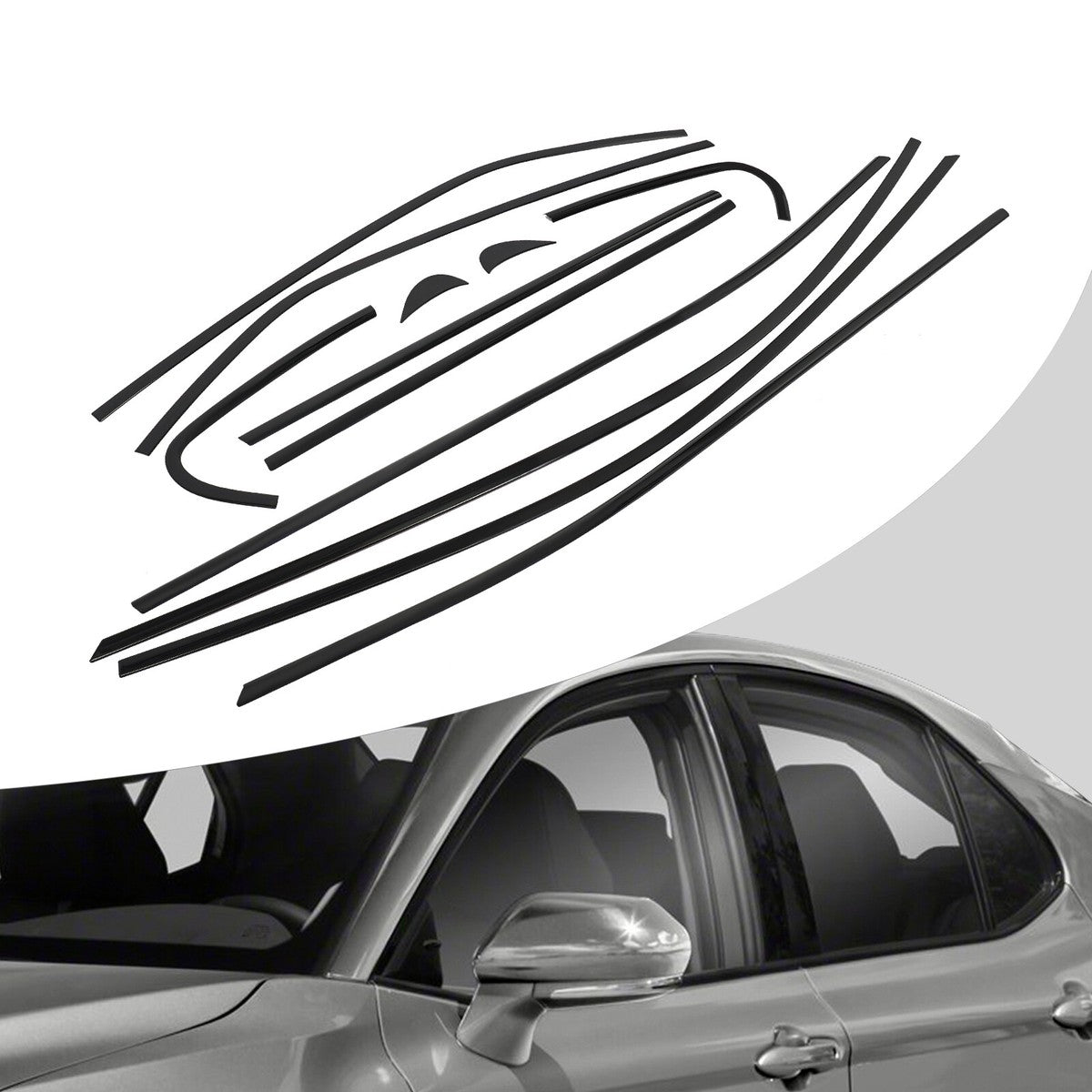 For 2018-2024 Toyota Camry Stainless Steel Window Molding Decor Strip Trim USA