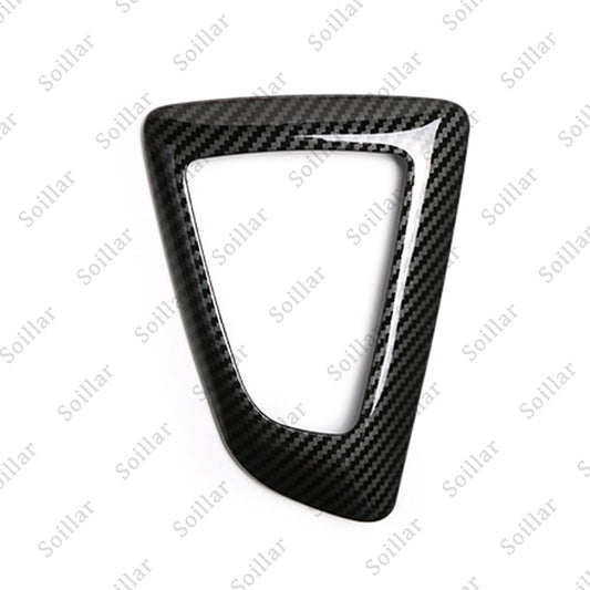 For BMW F20 F30 F22 F32 X3 X4 ABS Gear Shift Knob Panel Carbon Fiber Style Cover