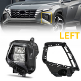 For Hyundai Tucson 2022-2024 LED DRL Driving Fog Light Lamp W/Trim Left Driver