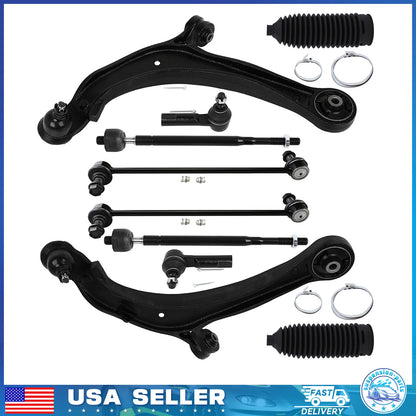 Fits 2011-2017 Honda Odyssey Front Lower Control Arm Tie Rod End Suspension Kit