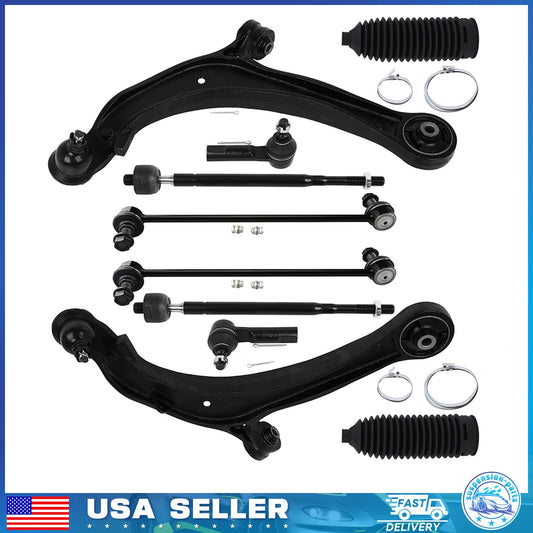 Fits 2011-2017 Honda Odyssey Front Lower Control Arm Tie Rod End Suspension Kit