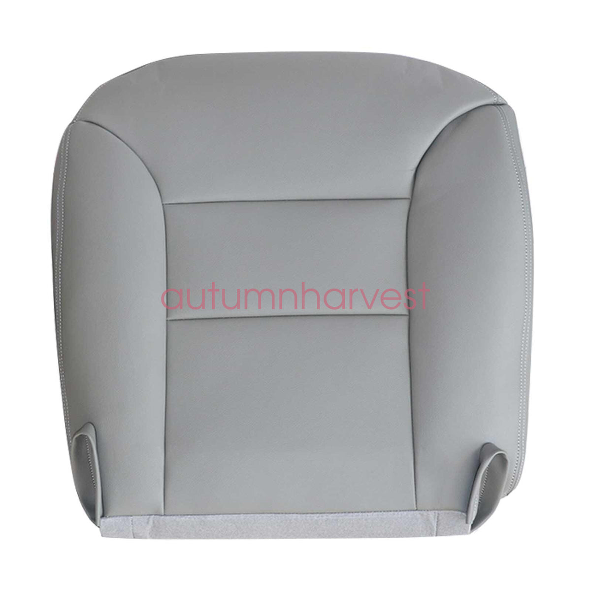 Fits 1995-1999 Chevy Silverado Driver & Passenger Bottom Leather Seat Cover Gray
