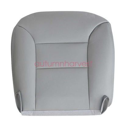 Fits 1995-1999 Chevy Silverado Driver & Passenger Bottom Leather Seat Cover Gray