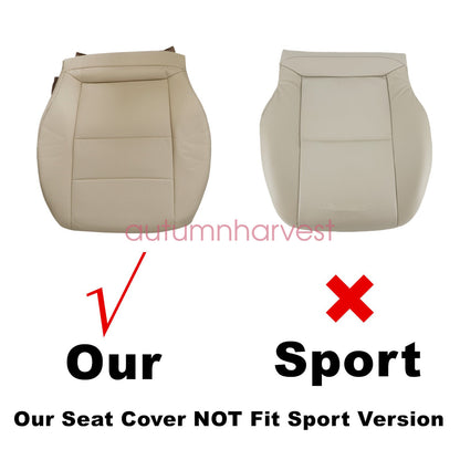 For 2008-15 Mercedes Benz GLK250 Passenger Bottom Leather SEAT COVER ( Ivory )