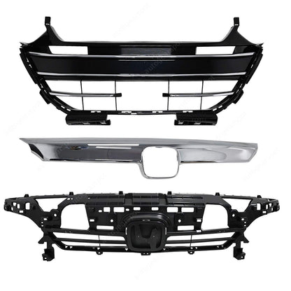 New Front Bumper Grille Cover Factory Style For 2021-2022 Honda Accord 3PCS