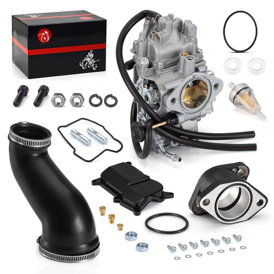 Replacement Carburetor&Air Box Cleaner Joint&Kit For Yamaha YFM350X Warrior 350