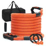 Heavy Duty Tow Rope 30580 LBS 1inchx30ft Snatch Strap For SUV light Truck ATV Car
