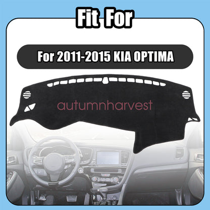 For 2011-2015 Kia Optima Poly Dashboard Dash Cover Mat Carpet Anti-Sun Protect
