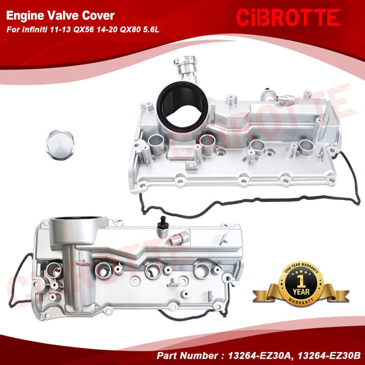 Aluminum Valve Cover for 11-13 Infiniti QX56 17-21 Nissan NV3500 17-24 TITAN